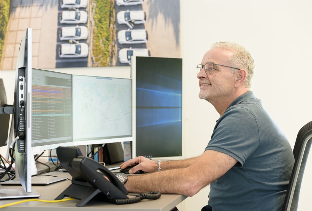 planner aan het werk bij vervoer gooi en vechtstreek